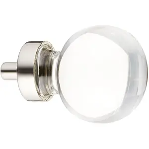 Emtek  1.25 in. Bristol Cabinet Knob, Bright Nickel