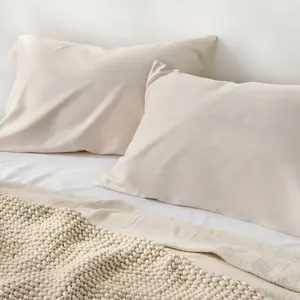 Standard 400 Thread Count Rayon from Bamboo Pillowcases Natural - Casaluna