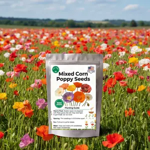 Mixed Corn Poppies - 50,00 Poppy Seeds Including Red Flanders Poppy Seed