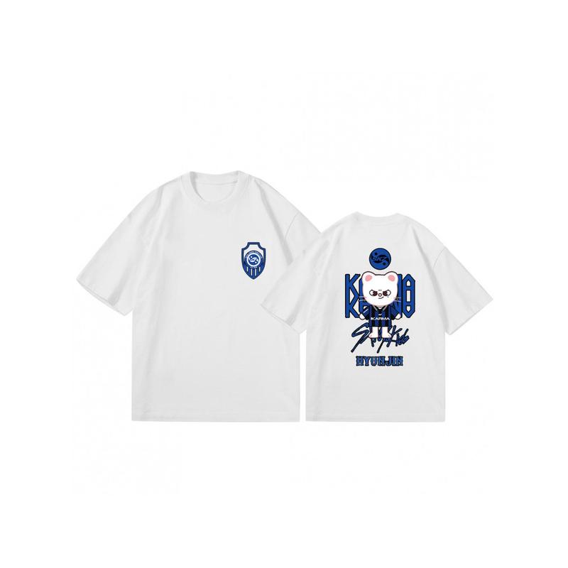Premium 100% Cotton Ultra Soft & Cozy Stray 4TH Concert T-Shirt - SKZ Logo & K-Fans Merch Reversible Print Collectible Music Tee, Unisex Fan Apparel for Concerts & Casual Attire, Iconic Song Lyrics Design (Machine Washable)