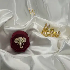 Valdes Luxury #42 – Elegant 14K Gold Plated Elephant Ring | High Quality | Daily Use