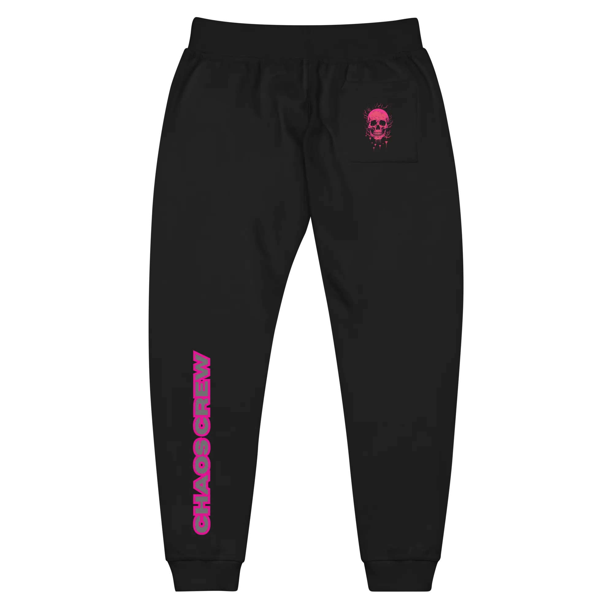 Chaos Crew Pink Skull Unisex fleece sweatpants