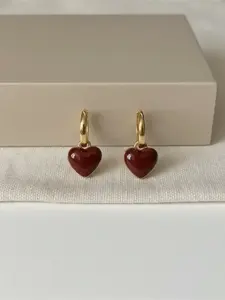 Summer 2024 Fashionable Heart Design Dangle Earrings, Cute Trendy Jewelry for Women for Party, Daily Clothing Decor, Minimalist Romantic Aesthetic Jewelry Gift