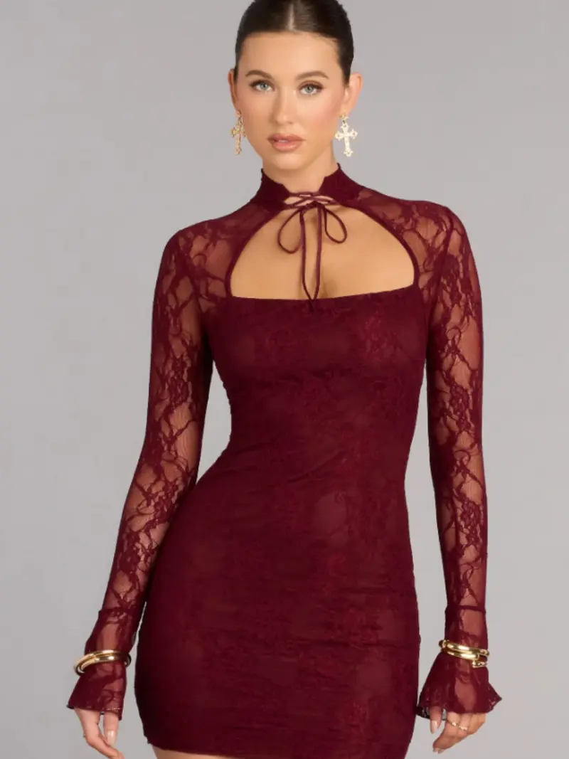 long sleeve bodycon dress - TikTok Shop
