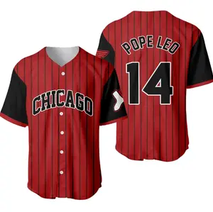 Chicago Pope Leo 14 Baseball Jersey