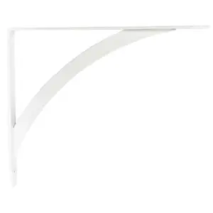 Knape & Vogt Matrix RP-0053-7WT Elegante Shelf Bracket - White, 7 in., Pack of 10, for Mounted Floating Shelves