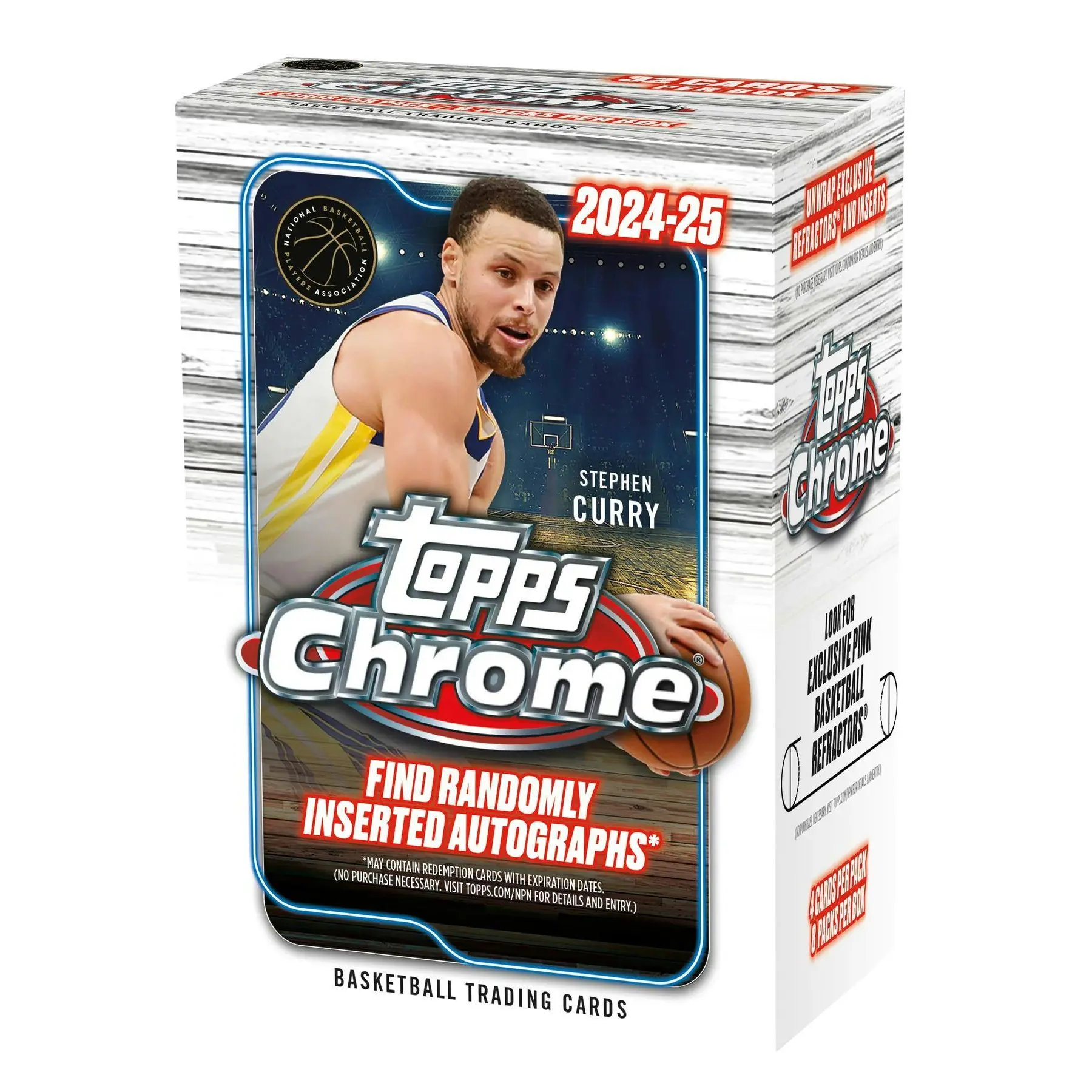 2024/25 Topps Chrome Basketball 8-Pack Blaster Box (8 Inserts)