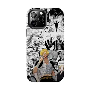 Black Leg Anime Case for iPhone 17-7 Pro Max Plus & Samsung Galaxy S25-S21 Ultra Plus - Manga Collage Aesthetic Phone Cover unisex