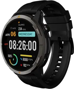 AGM Legion Rugged Men's Smartwatch 5ATM Water Resistant Shockproof and Dropproof Over 100 Sports Modes Bluetooth Calling Compass Barometer & Altimeter 1.4-inch AMOLED Display Heart Rate & Sleep Tracking