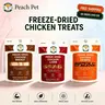 Peach Pet Freeze-Dried Chicken Variety Mix Dog & Cat Treats, 3-Pack 3.5oz Clean Label High Protein Snacks