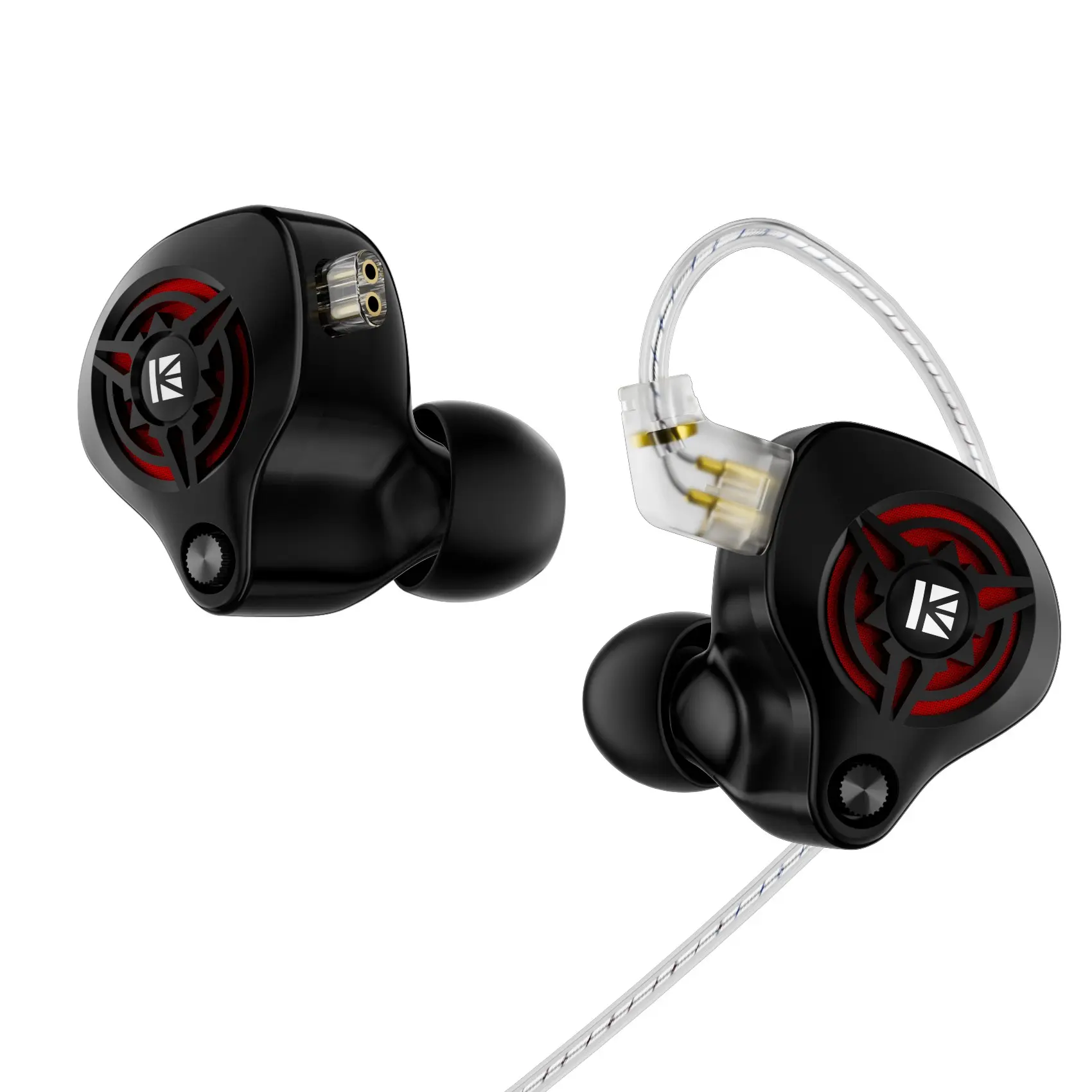 Kbear Bk1 Gaming Headset with Microphone, 10mm Dynamic Driver, Detachable 5n Ofc Wired Cable In-Ear Earphones, Gaming Earbuds, Audio Earbuds, Headphones, 3.5mm Jack, Compatible with PC, Xbox, Ps5, Switch, Phone