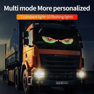 New Truck Dynamic Demon's Eye LED Car Sticker Screen USB Vehicle Car Eye Light Truck Dynamic APP