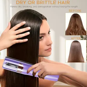 Split-style hair trimmer, rechargeable hair clipper, automatic detachable shaver, suitable for split-style hair ends, tip care and maintenance, portable electric automatic hair trimmer, ideal as a gift for home use.