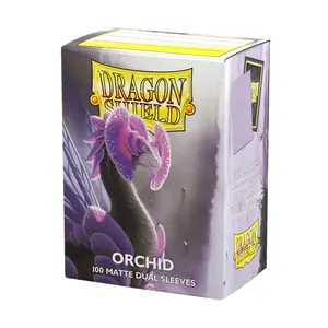 Dragon Shield | Matte Dual Standard Size Card Sleeves | 100 CT - Smooth & Tough Premium TCG Sleeves - Compatible with Pokemon, Flesh & Blood, One Piece & Magic the Gathering | Orchid