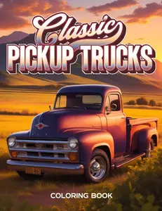 Classic Pickup Trucks Coloring Book: Vintage Trucks Coloring Book - Classic Pickup Coloring Book for Stress Relief and Relaxation
