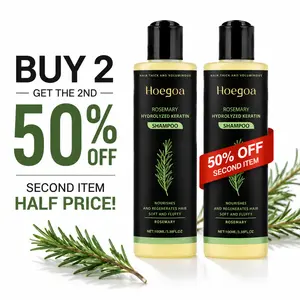 Organic Rosemary Hair Growth Shampoo | Natural Rosemary | Plant-Based Shampoo | Oil Control, Nourishment, Moisturization, Repair, Volume, Refreshing Cleanse | Hair Care | Second Item 50% Off