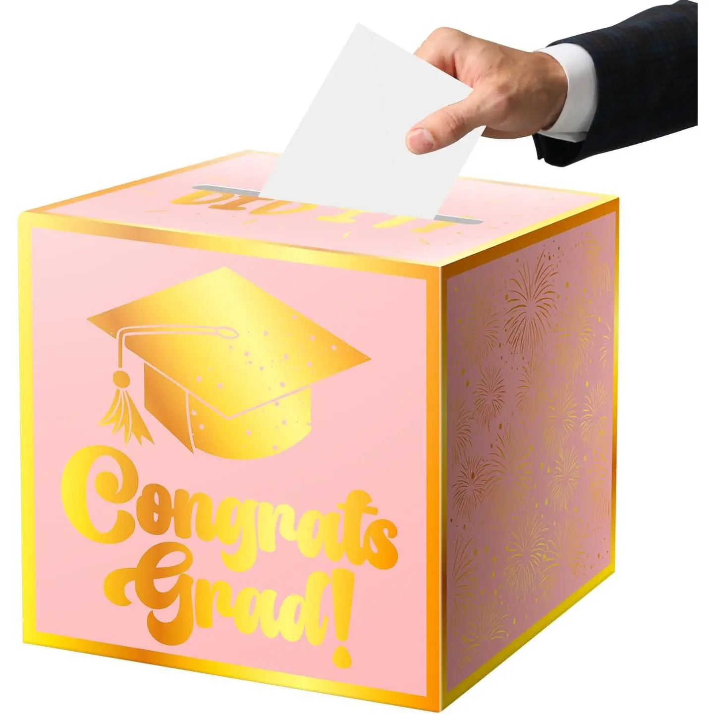 congrats grad card box Creative Converting Holder Box, One Size, Black New graduates deserve to have something a little special Graduation Cap Card Box
