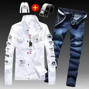 8892white/Blue pants