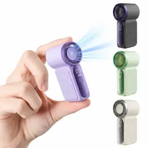 Mini Portable Handheld Fan with 6 Speeds – Stylish Colorful Design, LED Display, High-Speed Brushless Cooling Fan for Travel & Outdoor