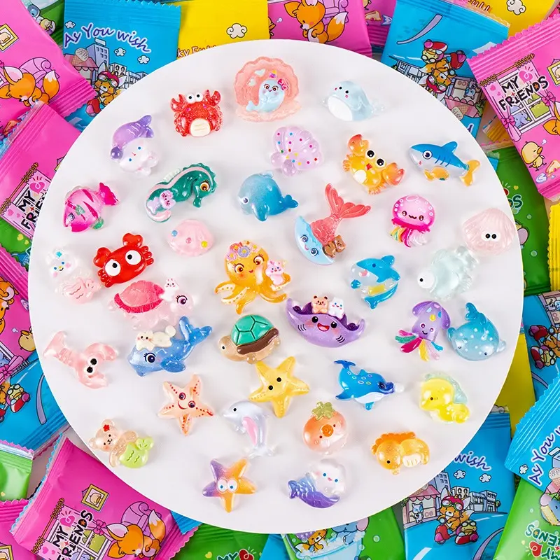 10pcs/20pcs Ocean Mini Decorations, Randomly Sent, Crab, Octopus, Starfish, Turtle, Shell, DIY Craft, Home Decoration, Party, Holiday