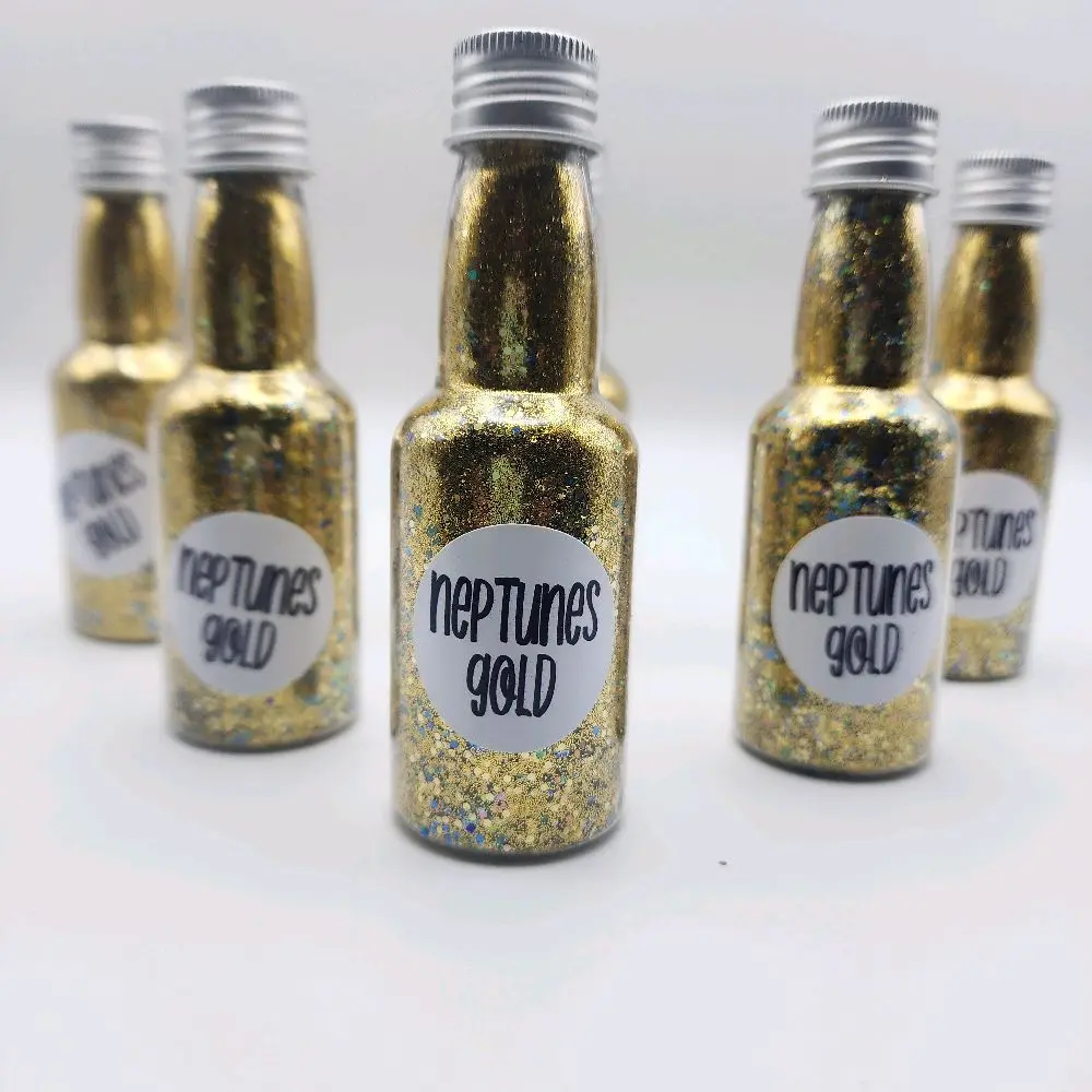 2oz Neptune's Gold Ocean Themed Stuff Sea Sparkle Glitter - Filled with Starfish, Dolphins, and Shells for DIY Scrapbooking & Stamping (Toys & Hobbies)
