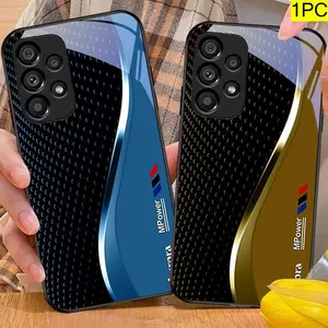 Creative Curve glass Protective Phone Case For Samsung Galaxy S26 S25 S24 S22 S23 Ultra S21 S20 Plus 5G Frosted Full Cover Black Tempered Glass PhoneCase Hard Shell