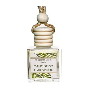 Car Oil Infuser - Mahogany Teakwood Hanging Air Fragrance for vehicle