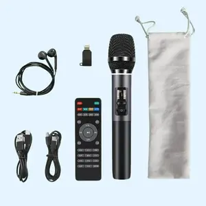 M02 dynamic microphone set, built-in sound card, dynamic microphone, noise reduction, live streaming, recording, ktv, Audio interface, OTG connection