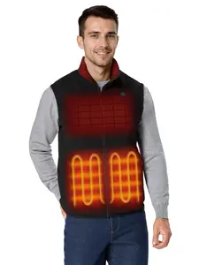 ororo Men's 4-Zone Fleece Heated Vest with Battery Pack ororo Men's 4-Zone Fleece Heated Vest with Battery Pack