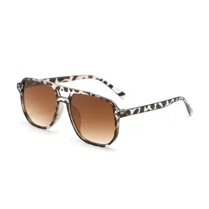 Retro Square Aviator Sunglasses Women Men 70s Vintage Trendy Plastic Frame Sun Glasses