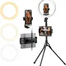 UBeesize 12 in Adjustable 122-LED Even Glow Metal Foldable Ring Light with 74 in Extendable Tripod Stand, Wireless Remote, Mobile Holder, 3 Brightness - Vlogging Gear for Content Creators (iPhone, Android, Smartphone, Tablet)