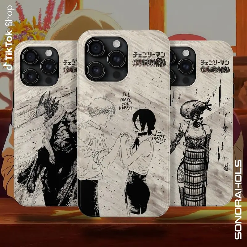Denji x Reze Chainsaw Man Phone Case, I'll Make You Happy I'll Always  Protect You Nana Osaki Girl Anime Phone Suitable for iPhone  17/16/15/14/13/12/11 Pro Max/Plus - TikTok Shop