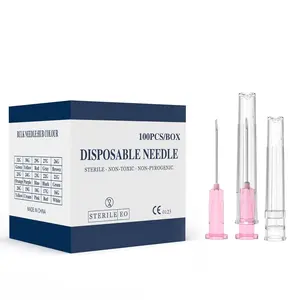 100 PCS 29 Gauge 1/2-Inch Individually Wrapped Luer Lock Needles Disposable Industrial Dispensing Accessories