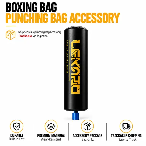 LEKARO Standing Heavy Punching Bag with Stand - 20in Sturdy Base, Quick Rebound, 12 Strong Suction Cups, Stress Relief, Comfortable Training Experience, Home Gym Equipment for Adult Daily Workouts