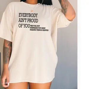 Gillian T-Shirt - White Casual Top with Text Print, Short Sleeve, Womenswear, Top for Everyday Wear Tshirt
