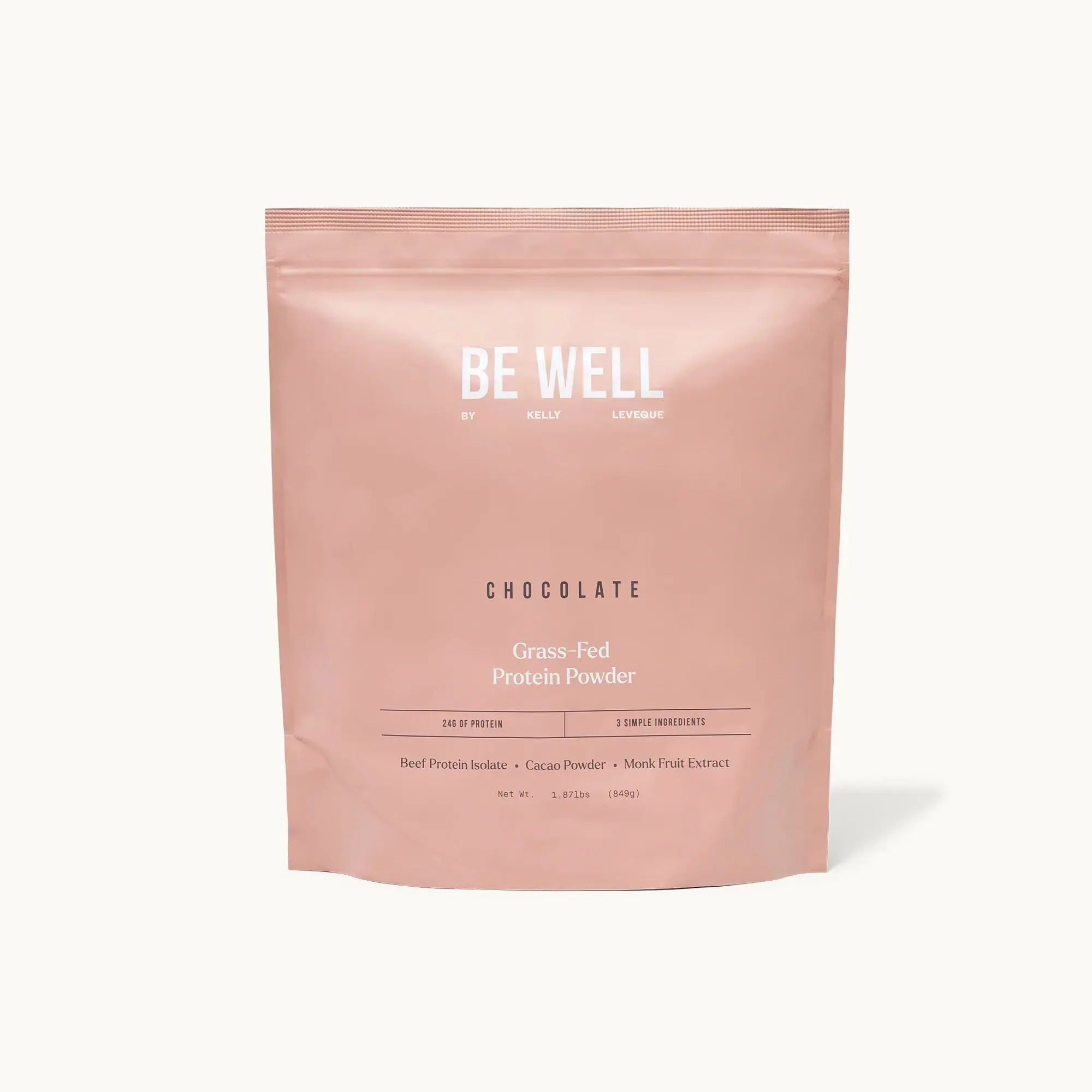 Chocolate Grass-Fed Beef Protein Powder Supplement Fitness Collagen Natural