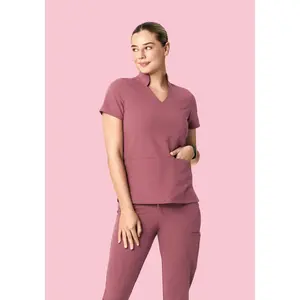 Multi Wear Collar Top Mauve