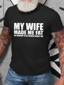 'My Wife Made Me Fat' Shirt, Family Relationships Humor Shirt, Funny Joke Humor T-shirt,  Funny Husband Gift,  Vintage Husband And Wife Shirts