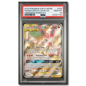 PSA 10 Gardevoir & Sylveon GX Unbroken Bonds Tag Team
