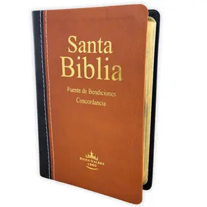 Biblia Fuente de Bendiciones Compacta RV1960 imit. piel cafe y negro