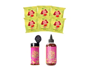 The I Love Chamoy Candy Bundle + Sugar Free Chilito Powder + Sugar Free Chamoy Sauce + Low Sugar Watermelon Candy + Sweet & Spicy Candy Snack
