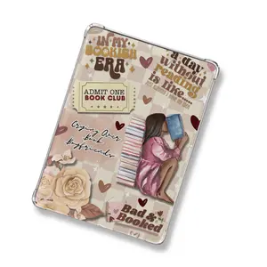 Neutral Bad and Booked Kindle Insert for Clear Case | Bookish Accessories