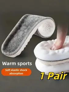 High Elastic Latex Fleece Insole, Shock Absorption Buffer Sports Shoe Insoles, Arch Support Breathable Insoles for Sport Shoes Casual Shoes, Orthopedic Insoles