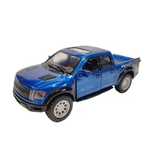 Kinsmart 1:46 Scale 2013 Ford F-150 Raptor Supercrew Model Car - Blue
