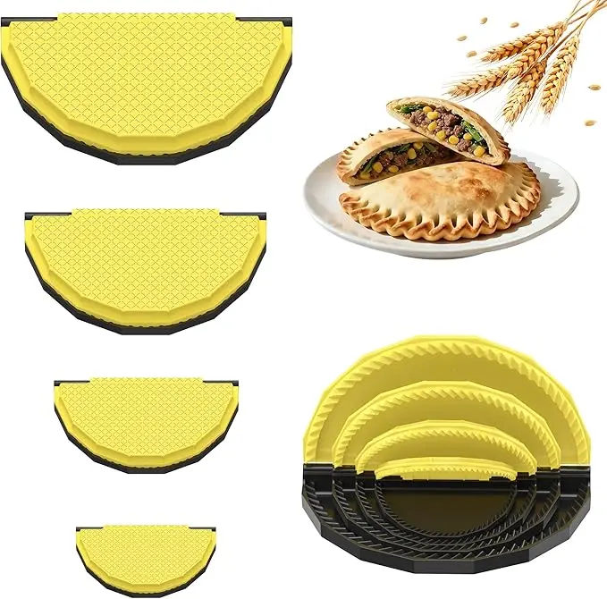 Tortilla Sealer Crimper Press with Food Tongs | Quesadilla Maker for 10"+8"+6" Flour Tortillas | Make Sealed Taco, Quesadilla, Empanada, Burrito, Dumpling, Sandwich