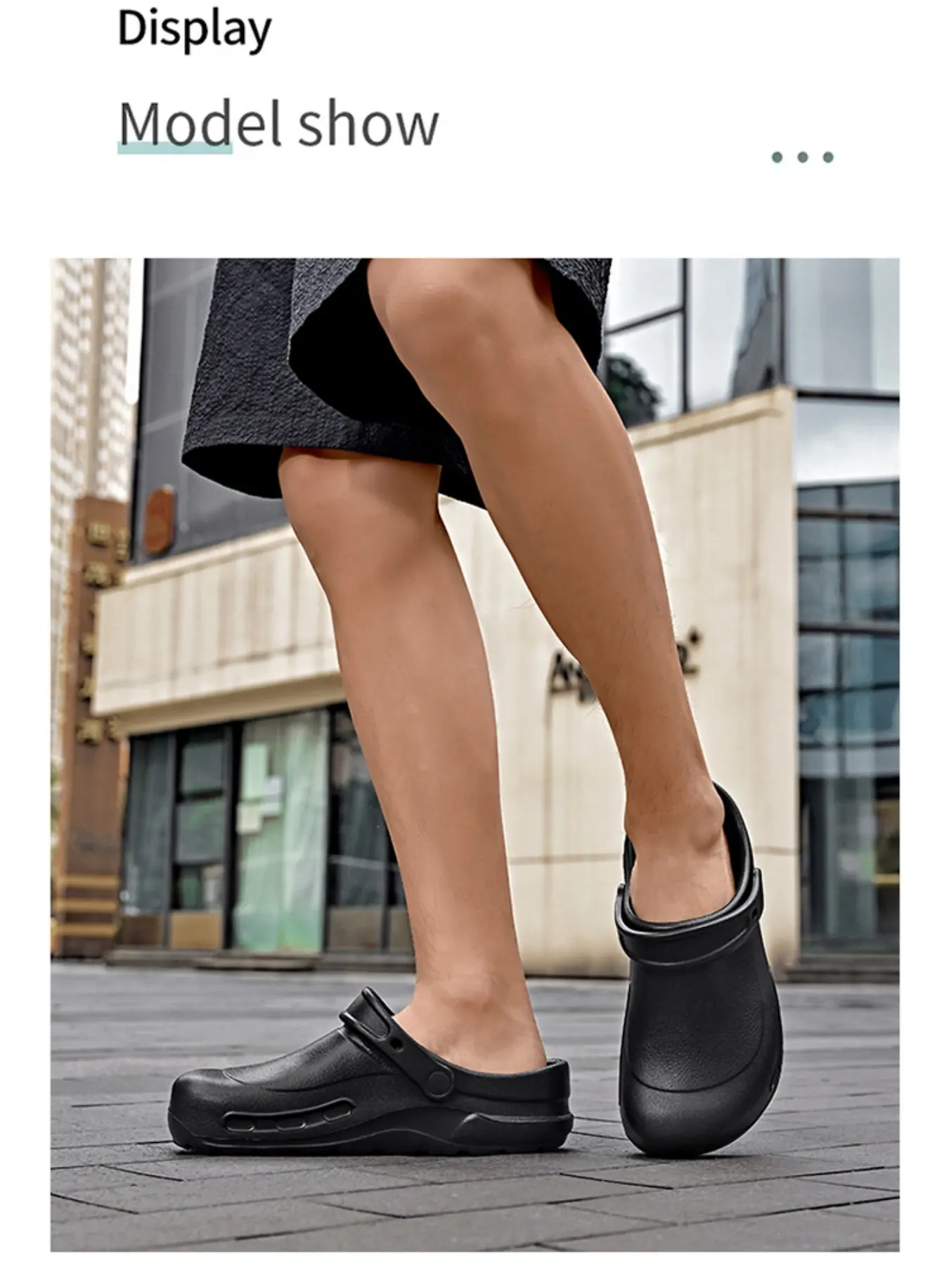 Warrior Non-Slip Holes Shoes, Cloud-Like Comfort, Waterproof Oil-Resistant, Chef Shoes, Nurse Shoes, All-Day Wear, Non Slip Clogs