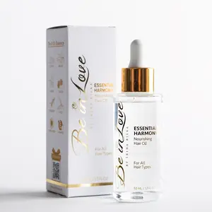 Essential Harmony Hair Oil - Lightweight Nourishing Formula for All Hair Types - 50ml - Suitable for Frizz Relief and Silky Comfort