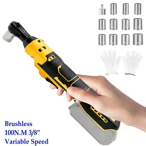 3/8" Cordless Ratchet Wrench Compatible with DEWALT 20V Battery, Electric Power Ratchet, Variable Speed Trigger, 45 Ft-lbs 400 RPM Wrench Tool