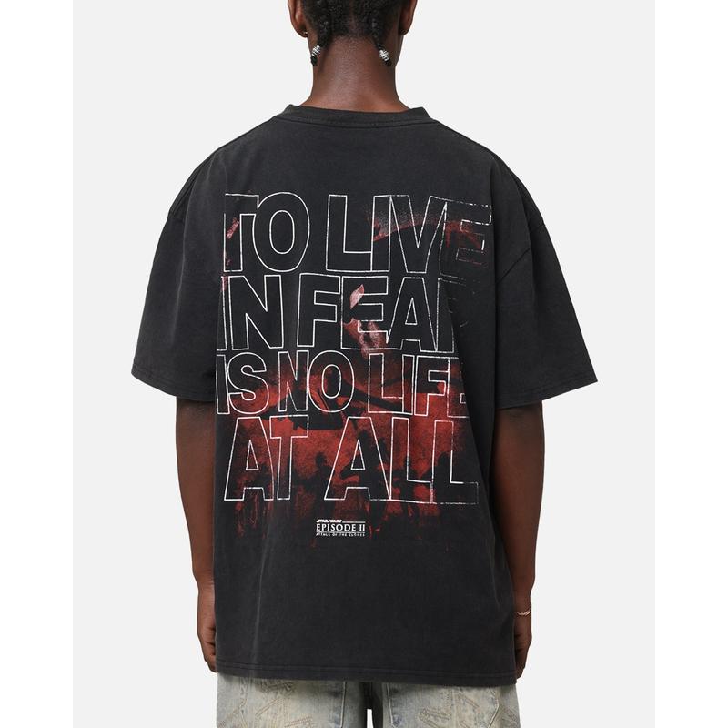 Star Wars Episode II Vintage T-Shirt Black Acidwash