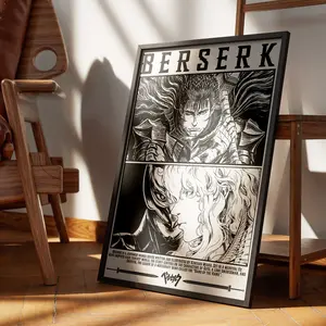 Berserk Anime Poster, Guts Berserk Anime Manga Posters